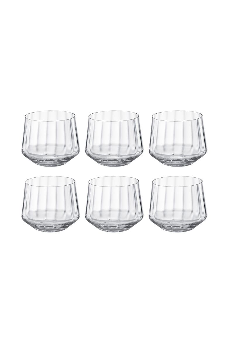 Bern Set of 6 Crystal Tumblers, Alternate, color, CLEAR