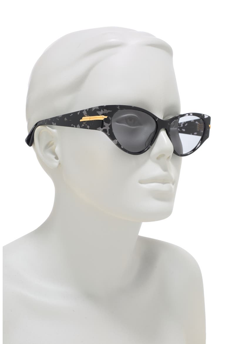 55mm Cat Eye Sunglasses, Alternate, color, BLACK GREY