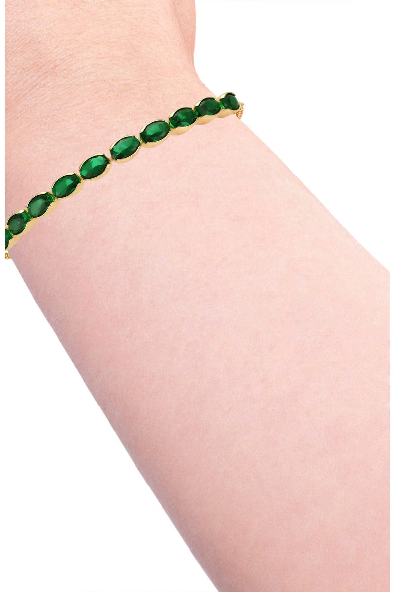 Crystal Slider Bracelet, Alternate, color, GOLD