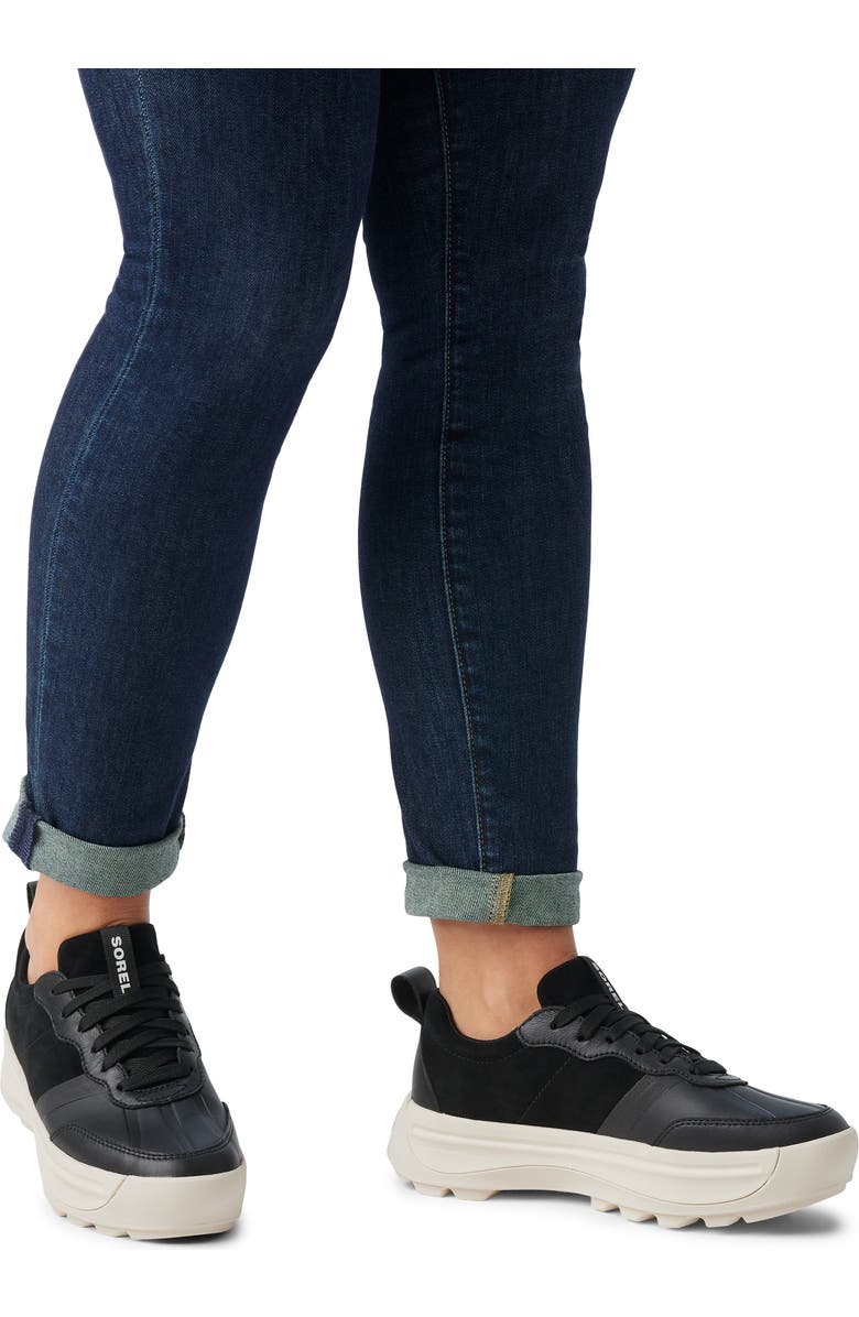 SOREL Ona 503 Low Top Platform Sneaker, Alternate, color, Black/ Chalk