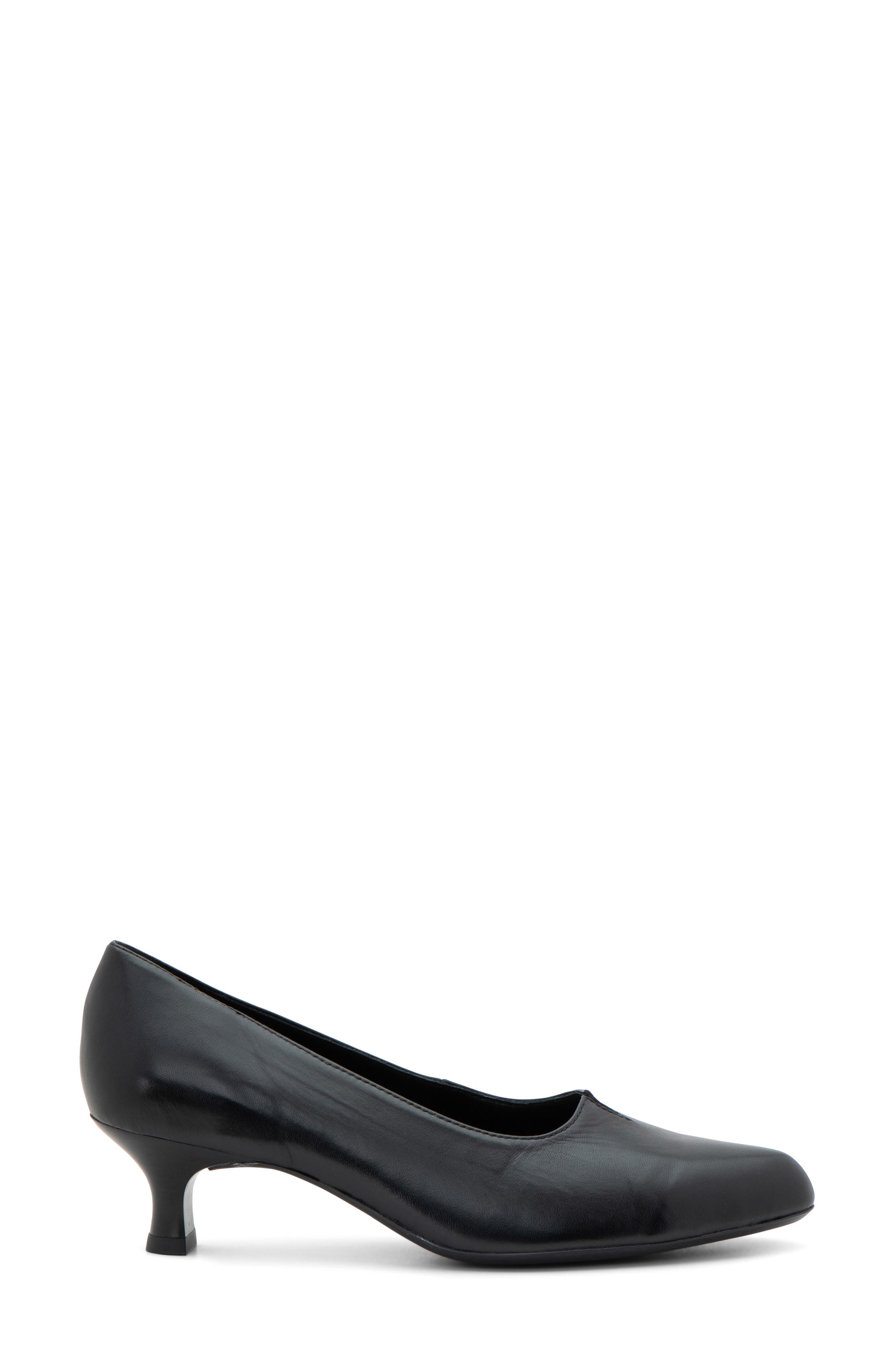 ara Kit Kitten Heel Pump, Alternate, color, Black Leather