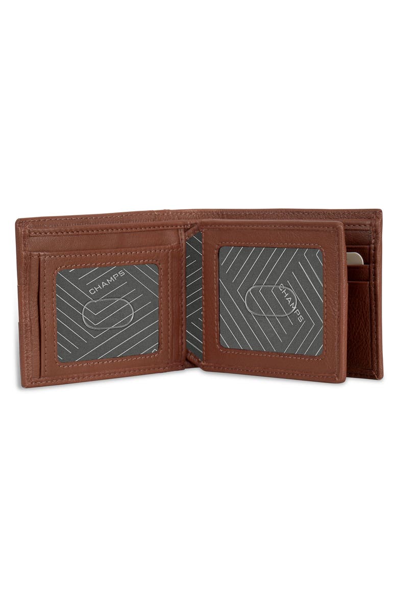 Onyx ID Flap Leather Bifold Wallet, Alternate, color, BROWN