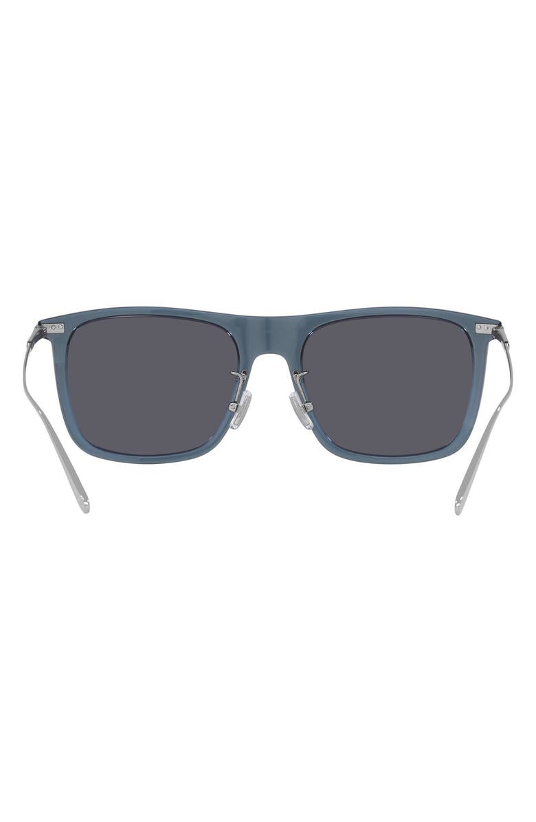 COACH 56mm Square Sunglasses, Alternate, color, Dark Blue