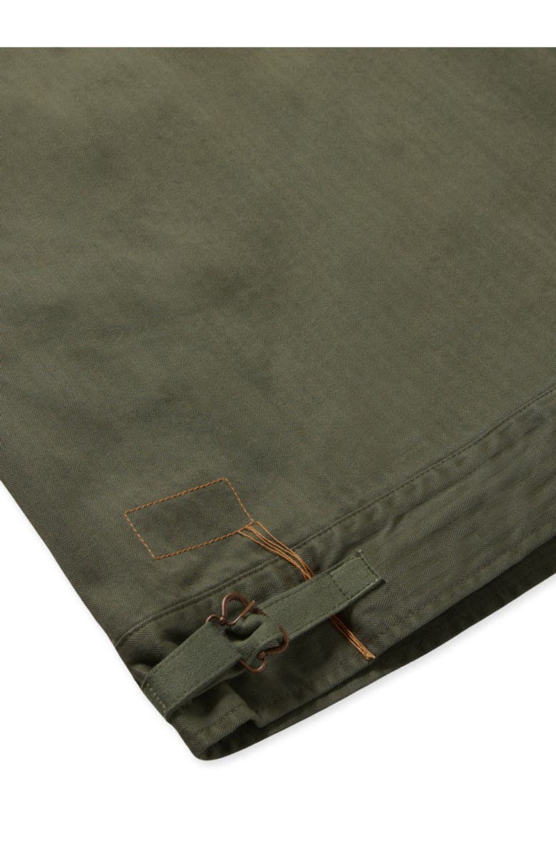 Fortela Khai Herringbone Cotton Overshirt, Alternate, color, Green