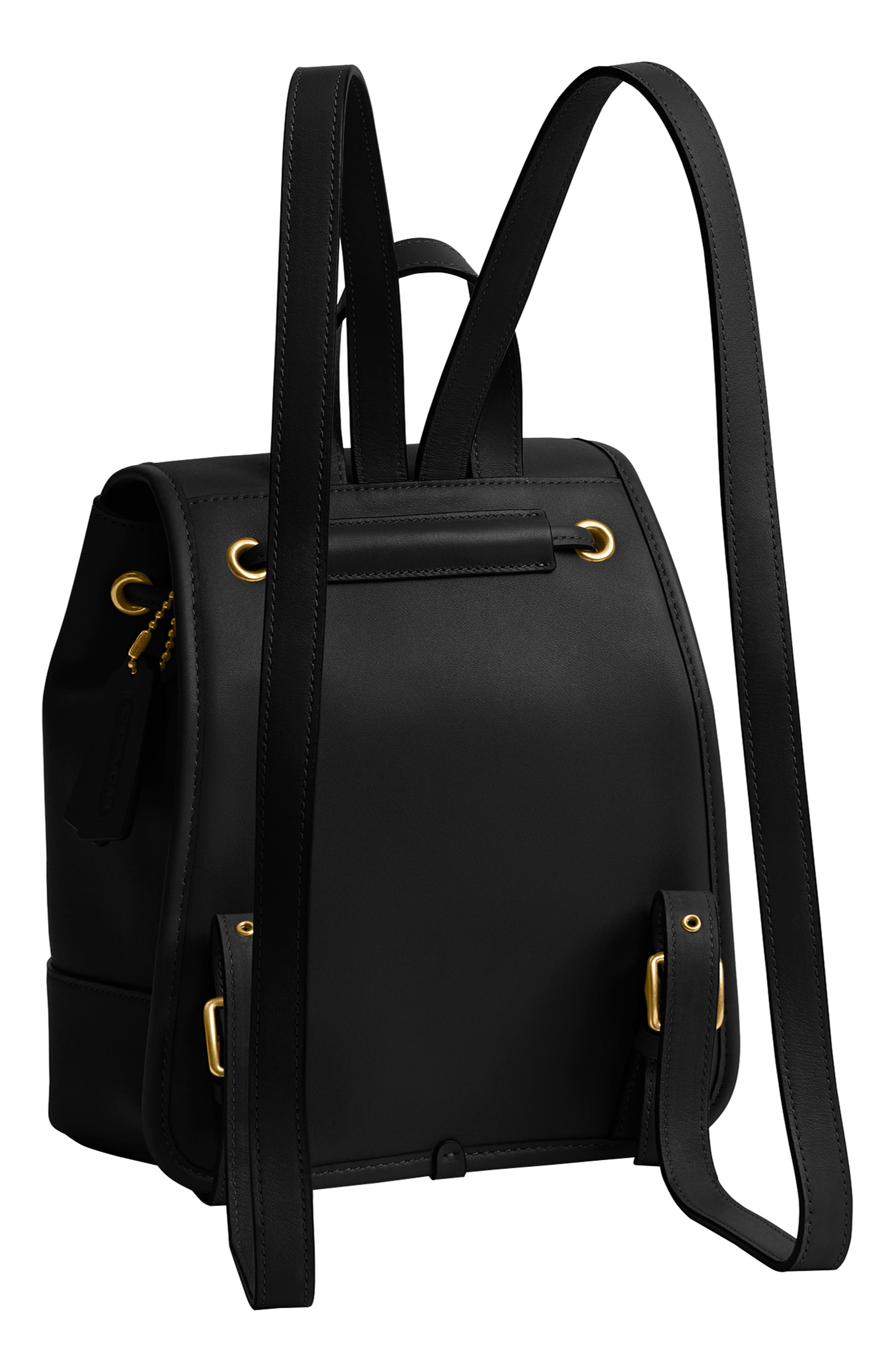 COACH Turnlock Glovetanne Leather Backpack, Alternate, color, 