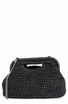 Collection XIIX Straw Frame Clutch with Handle