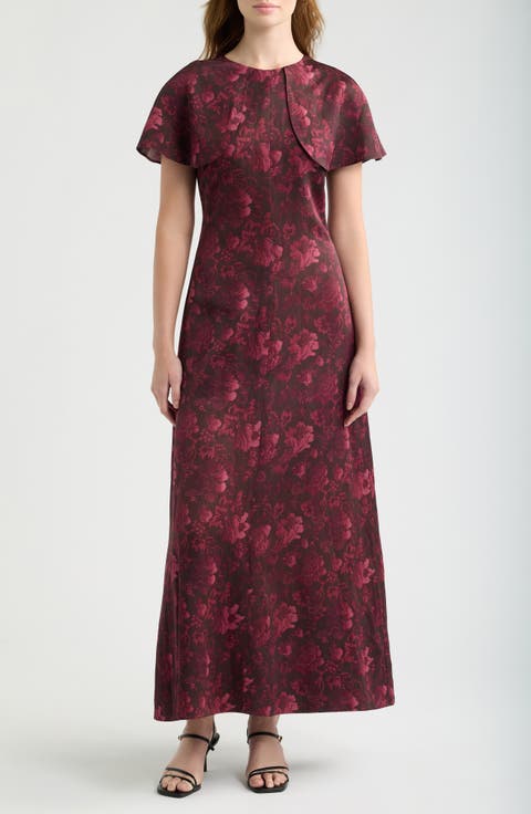 The Davina Cape Midi Dress