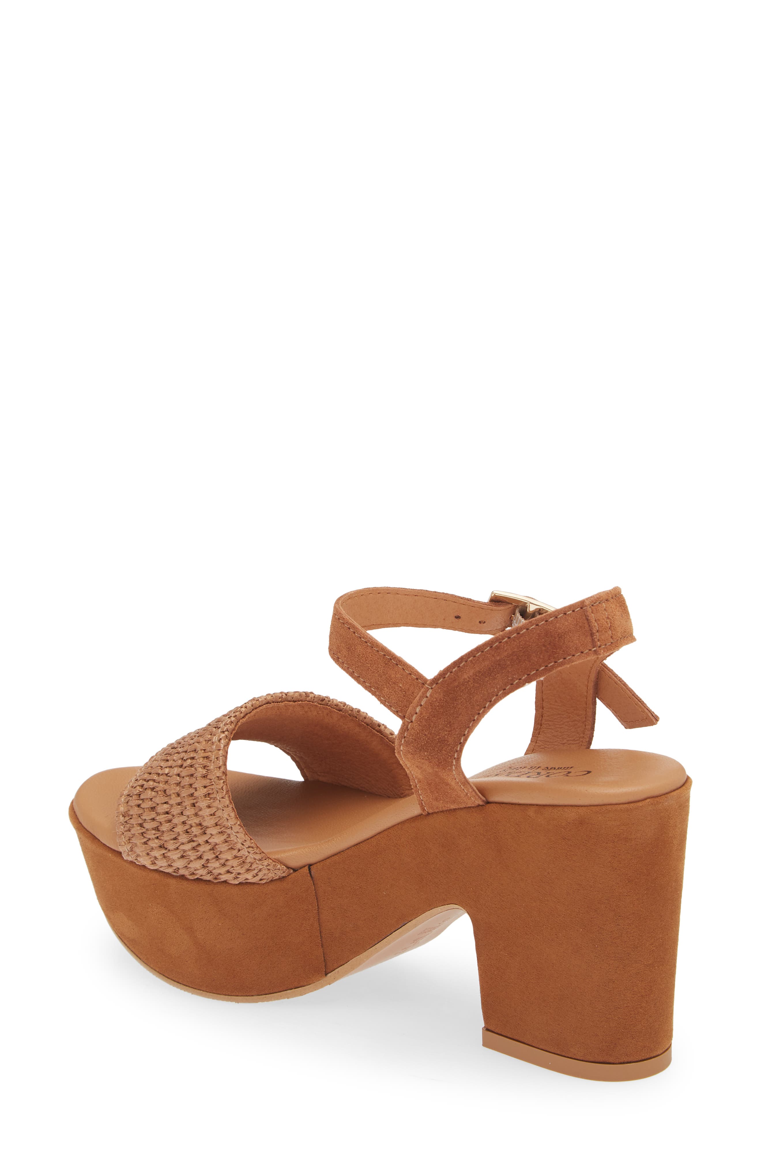 Cordani Liona Raffia Platform Sandal, Alternate, color, 