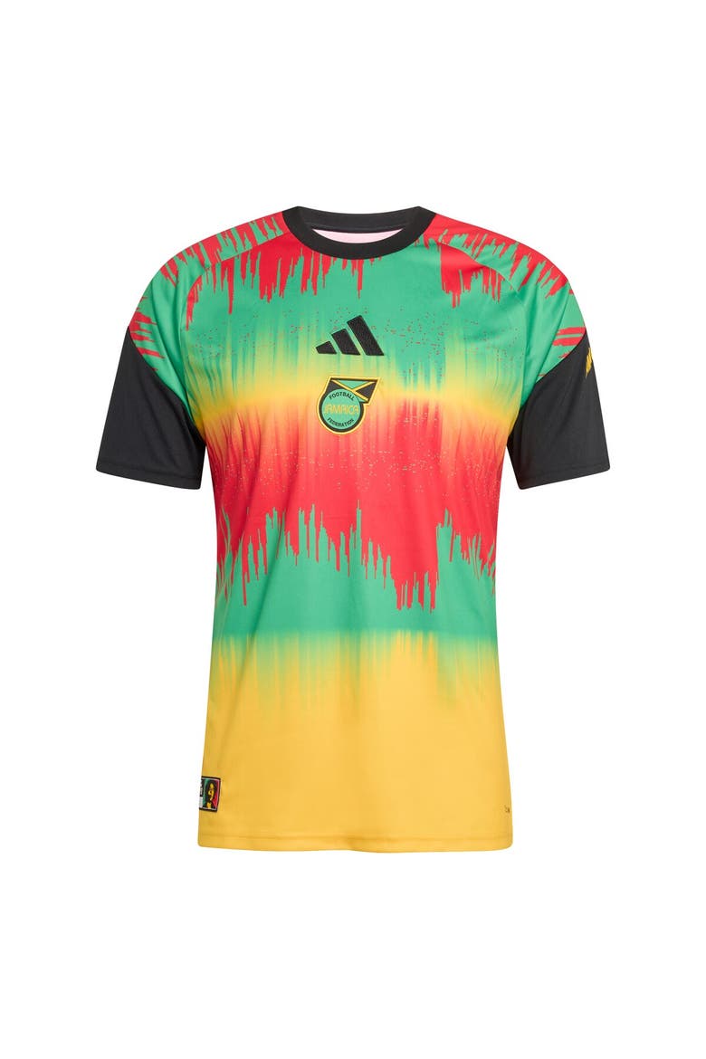Men's adidas Green Jamaica National Team 2026 Pre-Match Training Jersey, Alternate, color, Green