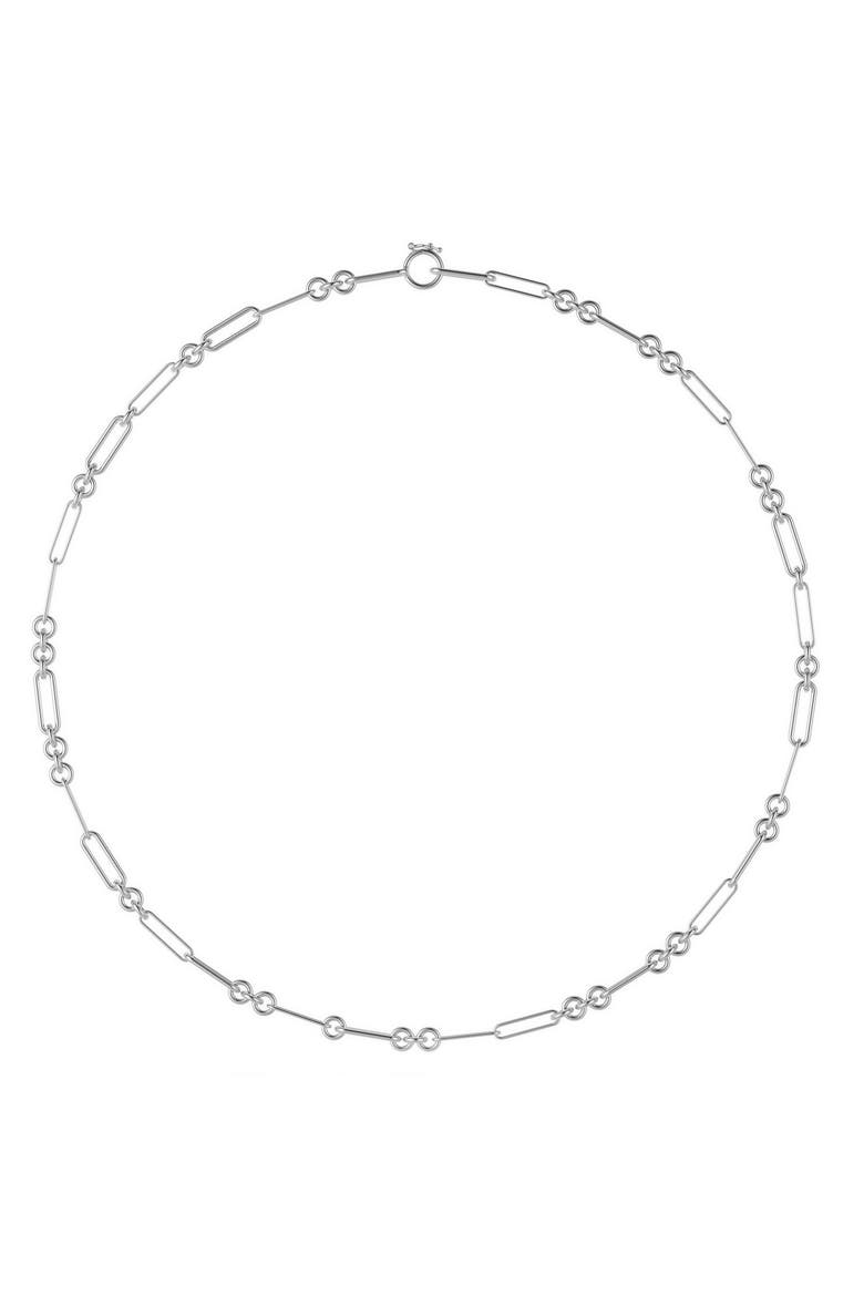 Andromeda Petite Chain Link Necklace, Main, color, STERLING SILVER