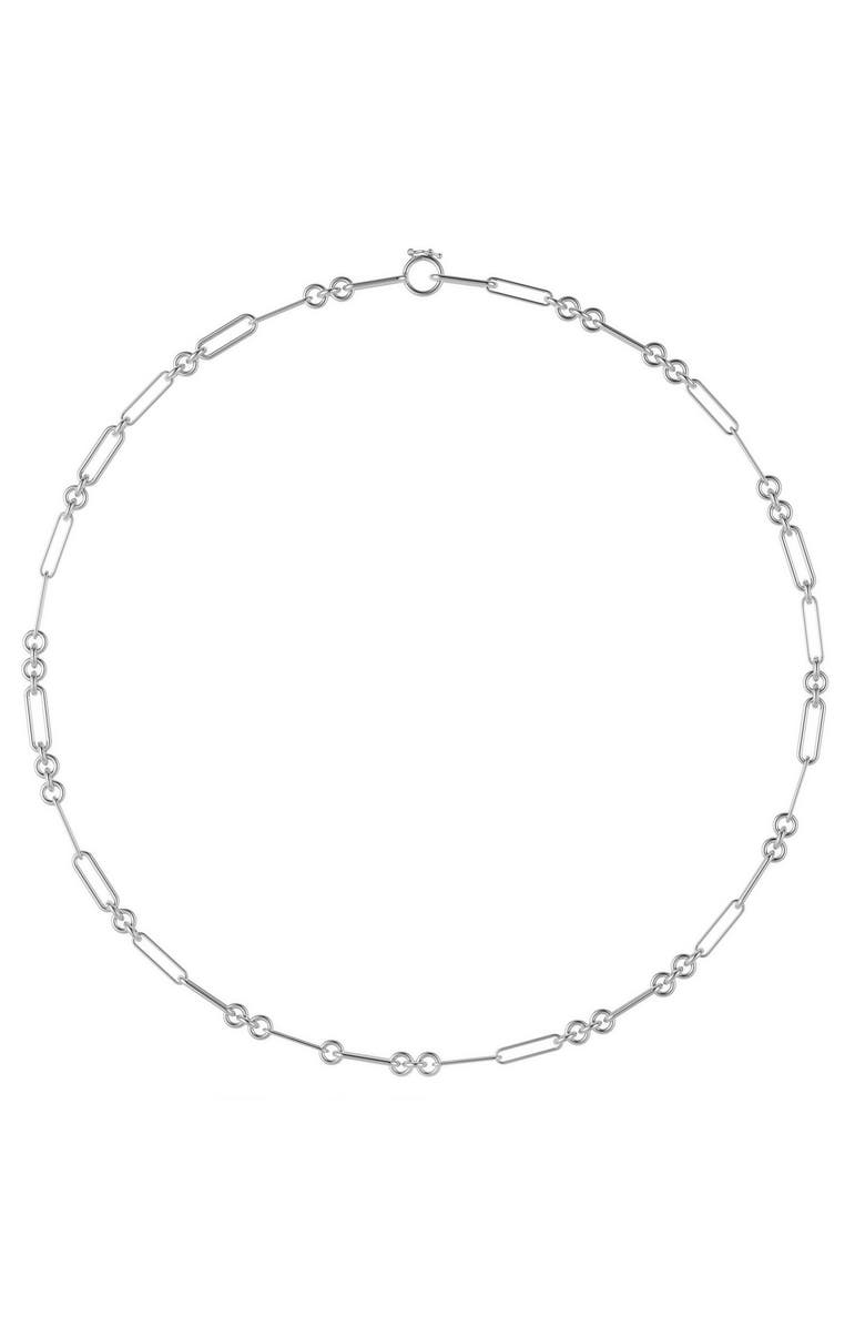 Spinelli Kilcollin Andromeda Petite Chain Link Necklace, Main, color, Sterling Silver