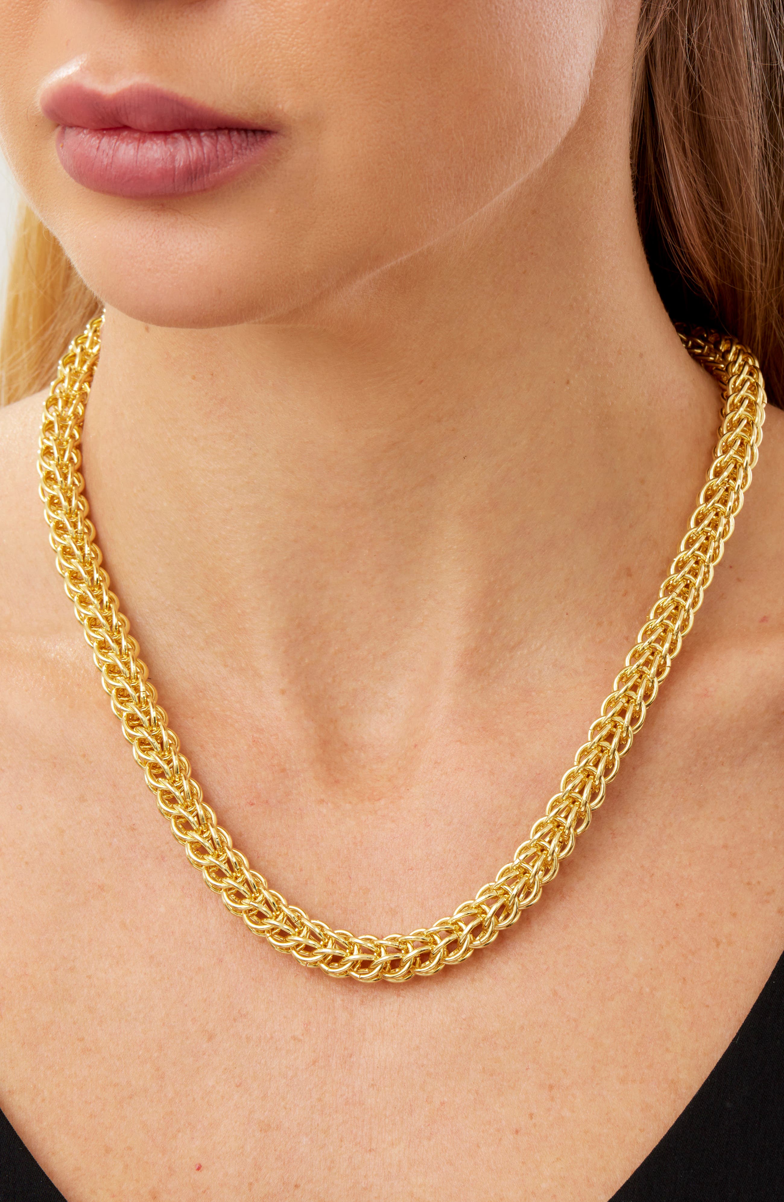 SAVVY CIE JEWELS Woven Necklace (Women) | Nordstromrack
