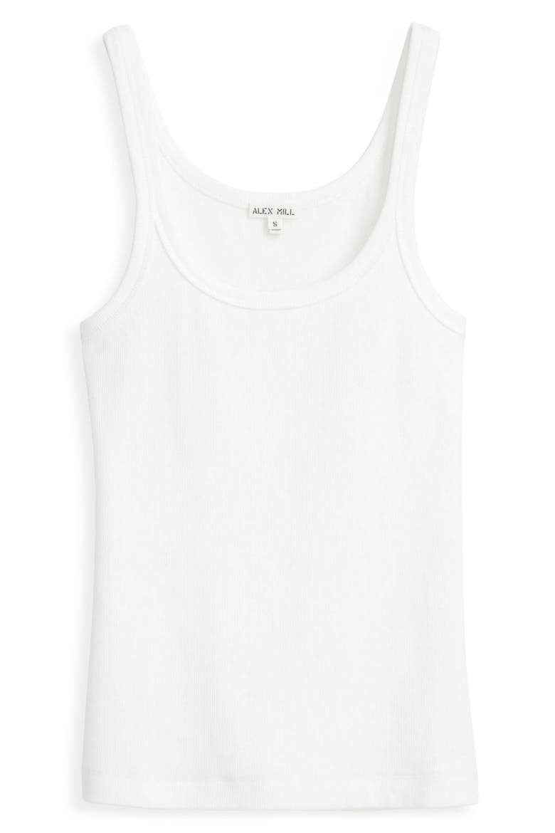 365 Stretch Cotton Rib Tank, Alternate, color, SEA SALT