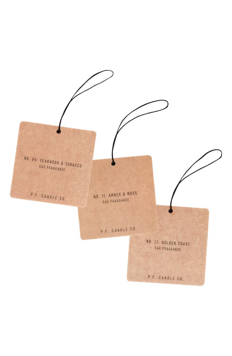 P.F. Candle Co. 3-Pack Hanging Air Fresheners, Main, color,