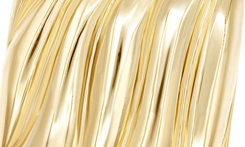 Shymi Oversized Textured Square Statement Earrings In Gold