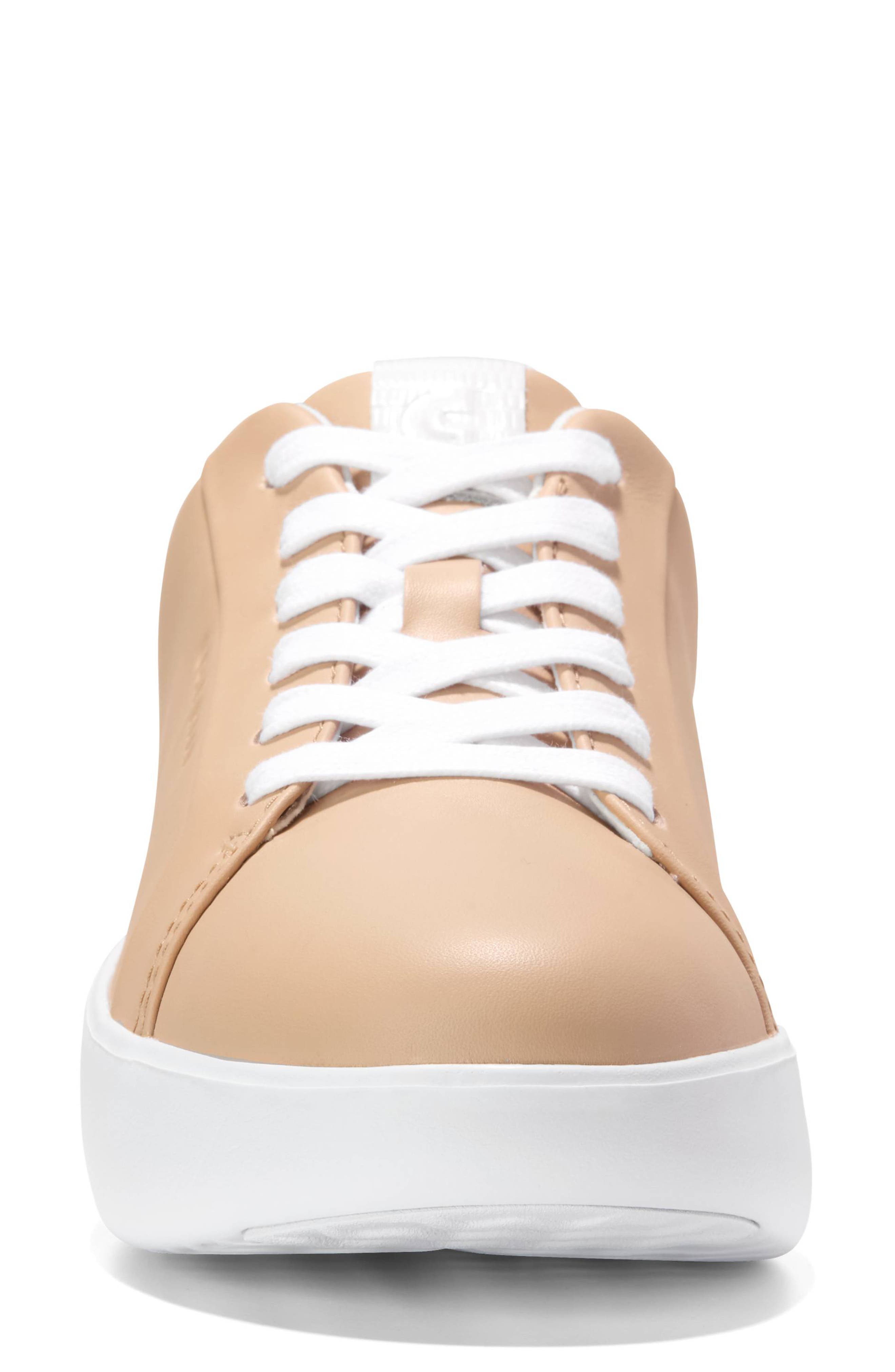 Cole Haan Joy Grand Crosscourt Platform Sneaker, Alternate, color, Soft Buff/ White Lizard Print