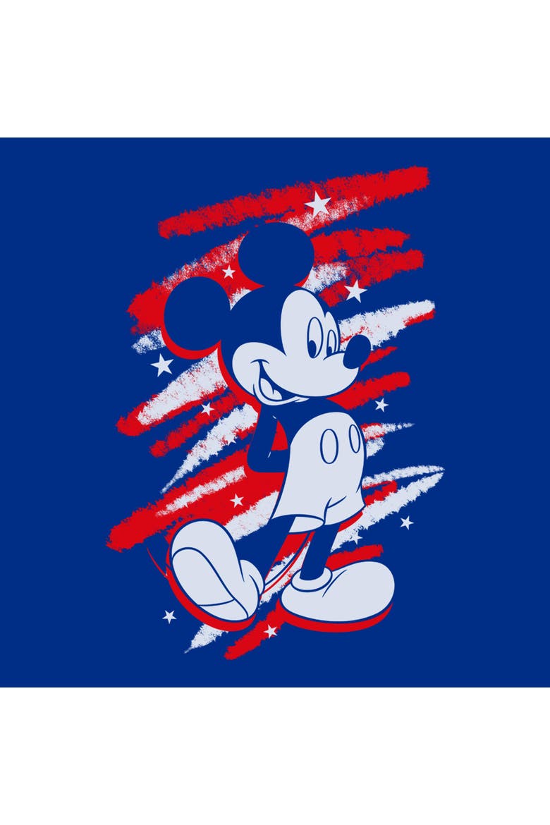Junior's Classic Pose and Scribbles Short Sleeve Graphic T-Shirt, Alternate, color, Royal Blue