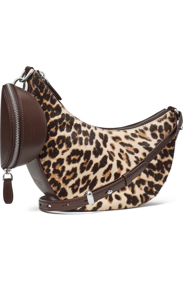 Kate Spade New York hug downtown genuine calf hair bag, Alternate, color, Leopard Multi