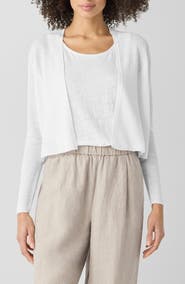 Eileen Fisher Organic Linen & Organic Cotton Cardigan
