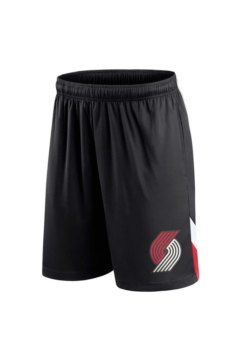 FANATICS Men's Fanatics Branded Black Portland Trail Blazers Slice Shorts, Alternate, color,