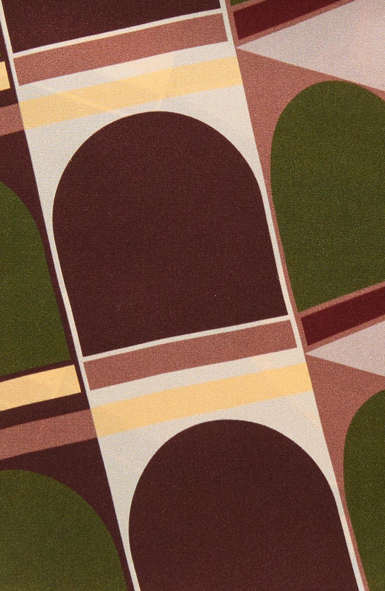 Lost Pattern Modular Silk Pocket Square, Alternate, color, Green