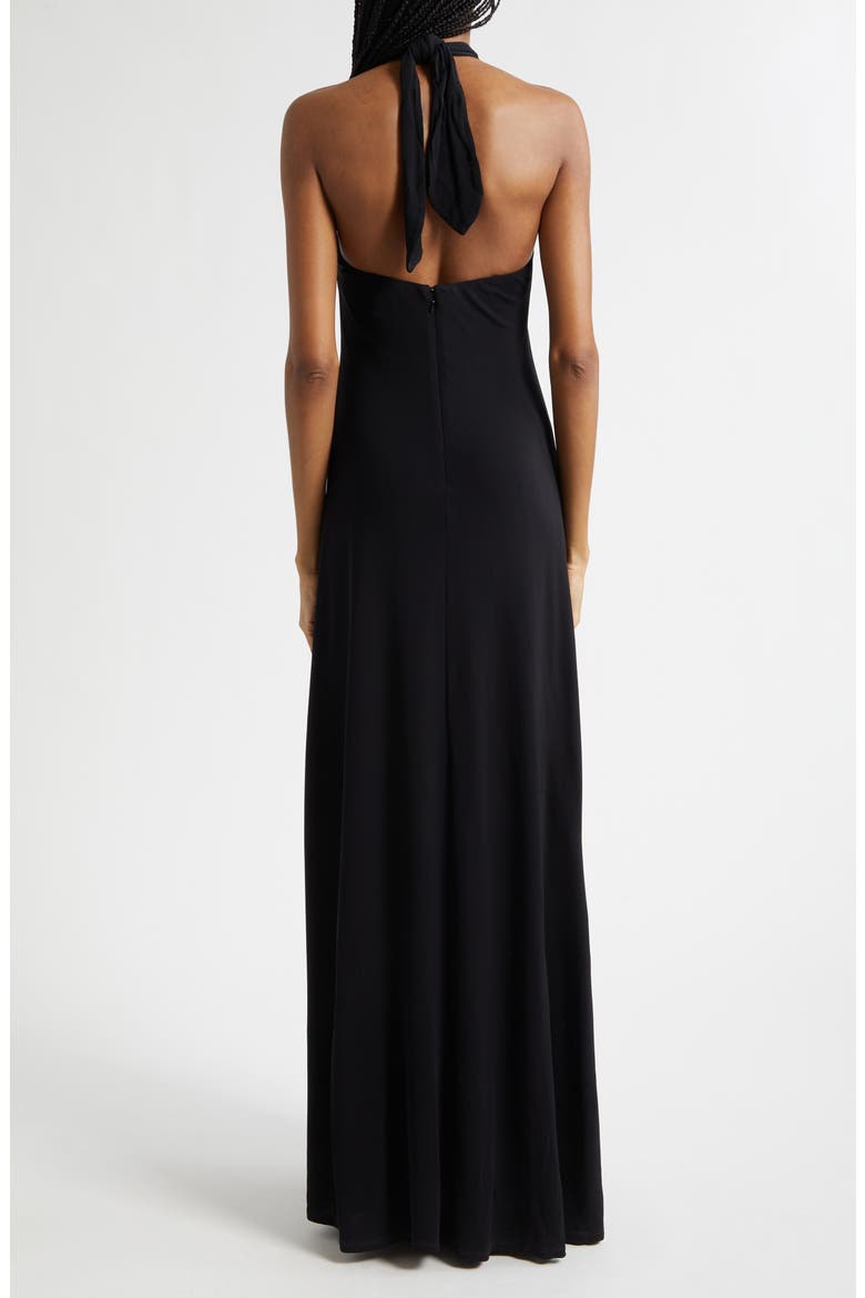 Meredith Halter Gown, Alternate, color, BLACK