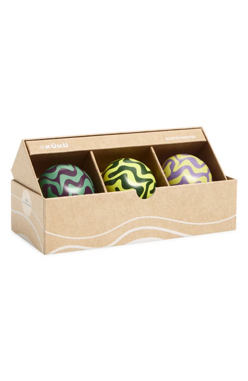 Wekükü Wekuku Scented Sweeties Set Of 3 Tea Candles In Multi