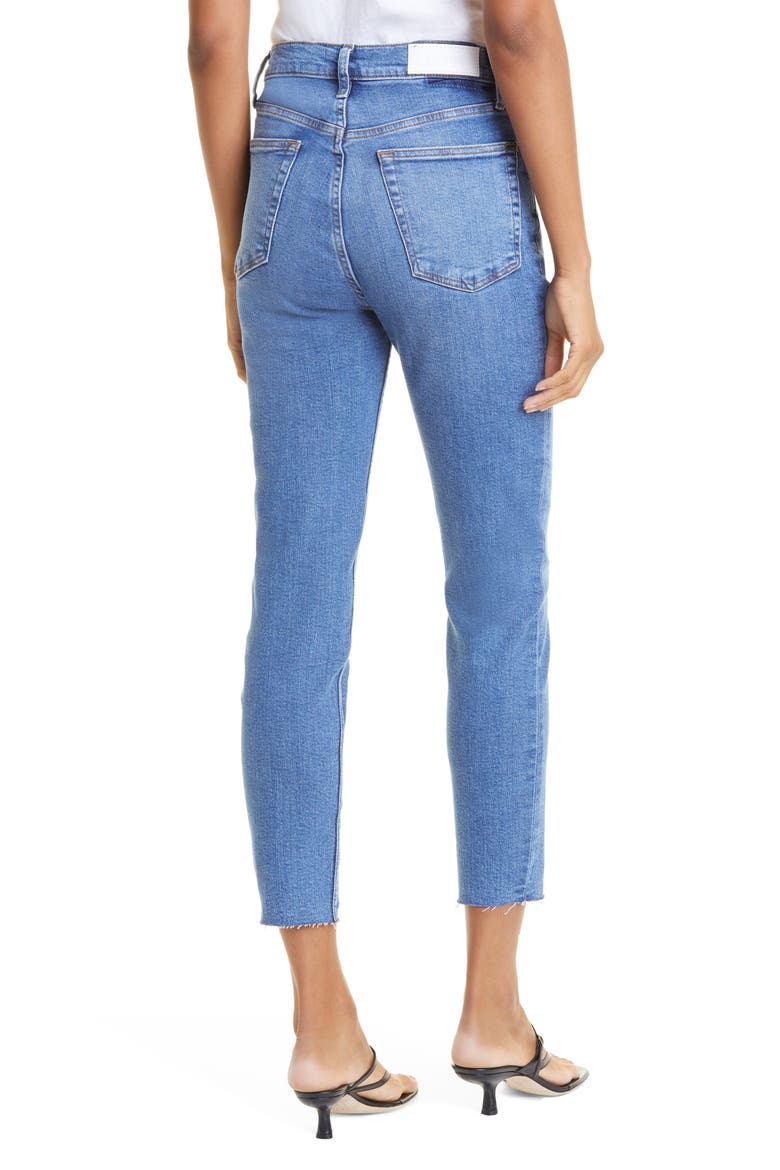 Originals High Waist Ankle Jeans, Alternate, color, INDIGO STORM