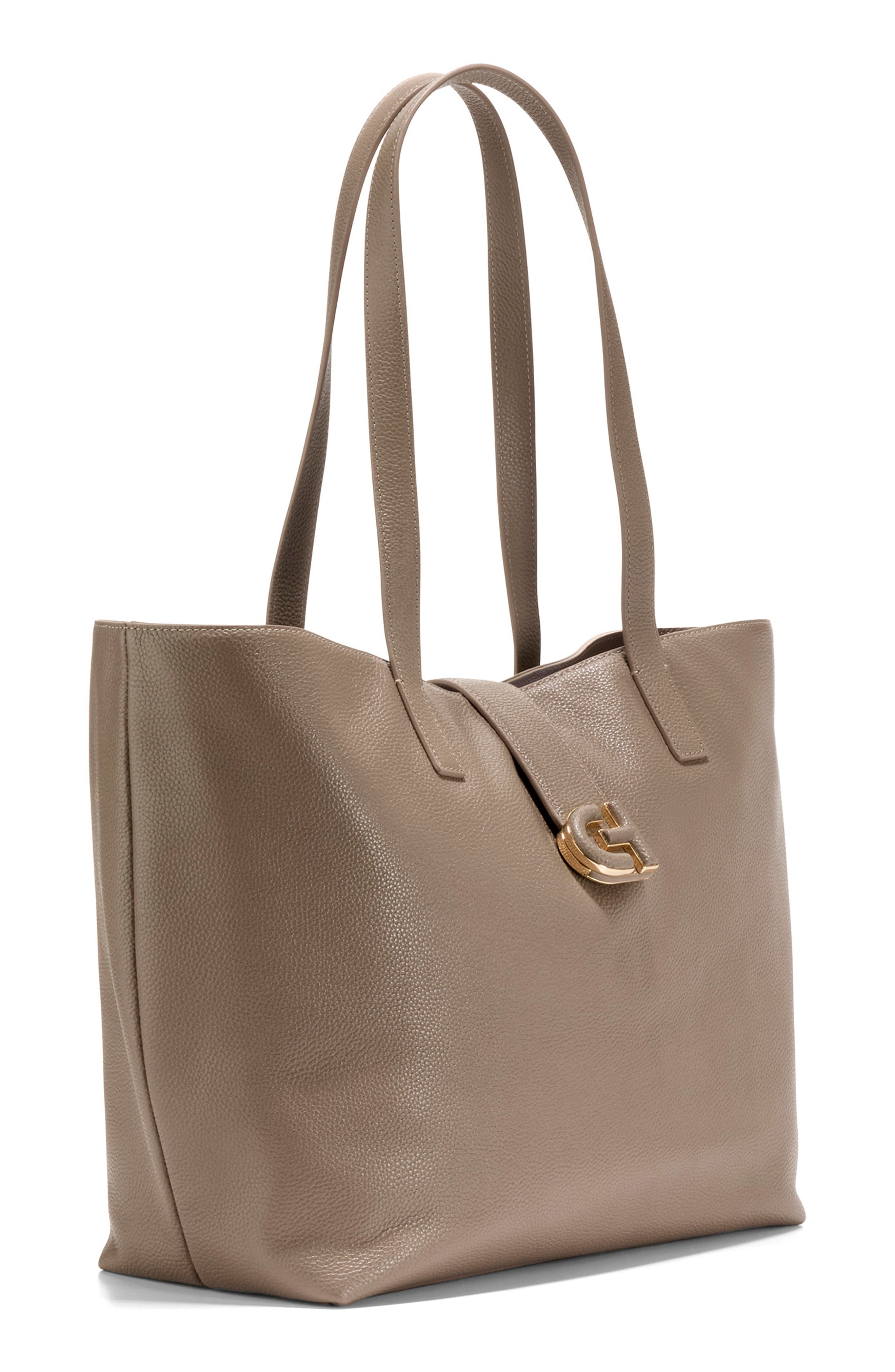 Cole Haan Simply Everything Leather Tote Bag, Alternate, color, Irish Coff