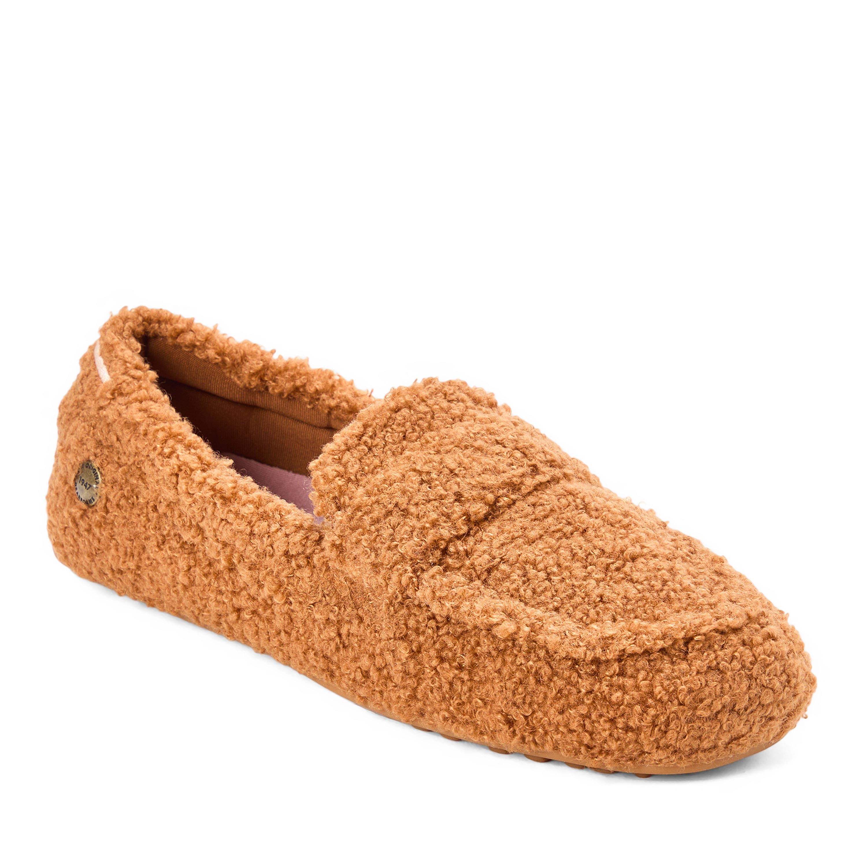 DEARFOAMS Hazel Teddy Loafer, Main, color, Whiskey