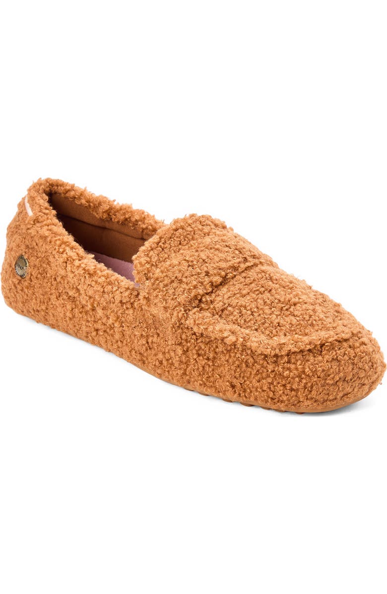 DEARFOAMS Hazel Teddy Loafer, Main, color, Whiskey