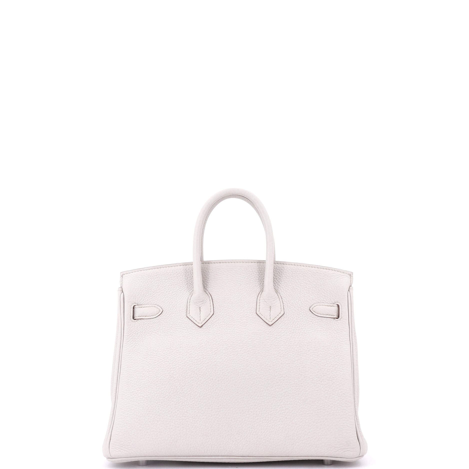 Pre-Owned Hermes Birkin Handbag Light Togo with Palladium Hardware 25, Alternate, color, Beton