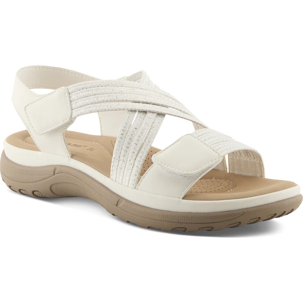 Flexus By Spring Step Crossbeam Sandal In White