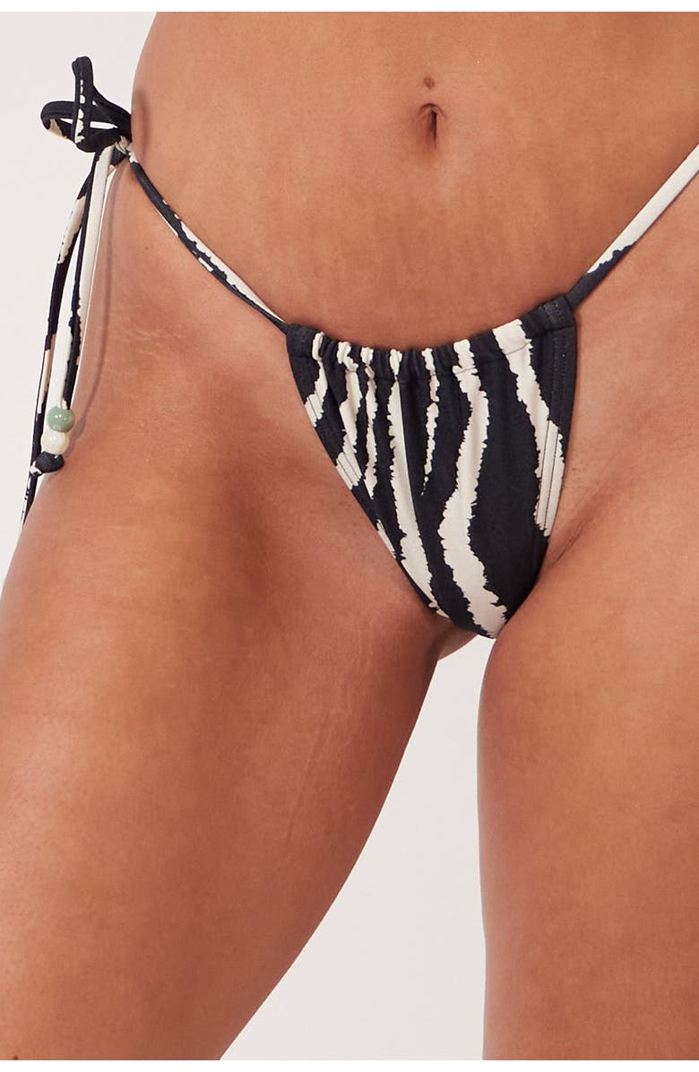 Villa Fresca Norah Bikini Swim Bottoms, Alternate, color, Zebra