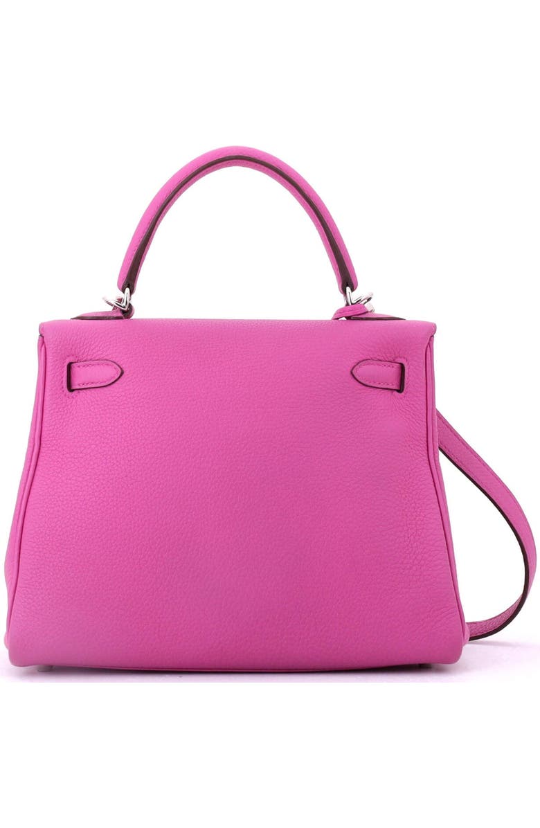 Pre-Owned Hermes Kelly Handbag Pink Togo with Palladium Hardware 25, Alternate, color, Magnolia