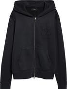 AMIRI MA Quad Appliqué Cotton Zip-Up Hoodie
