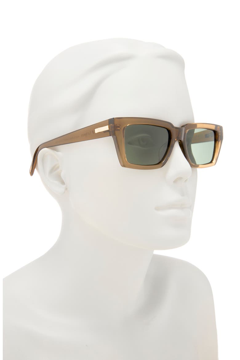 Nocturnal Habit 54mm Polarized D-Frame Sunglasses, Alternate, color, UMBER
