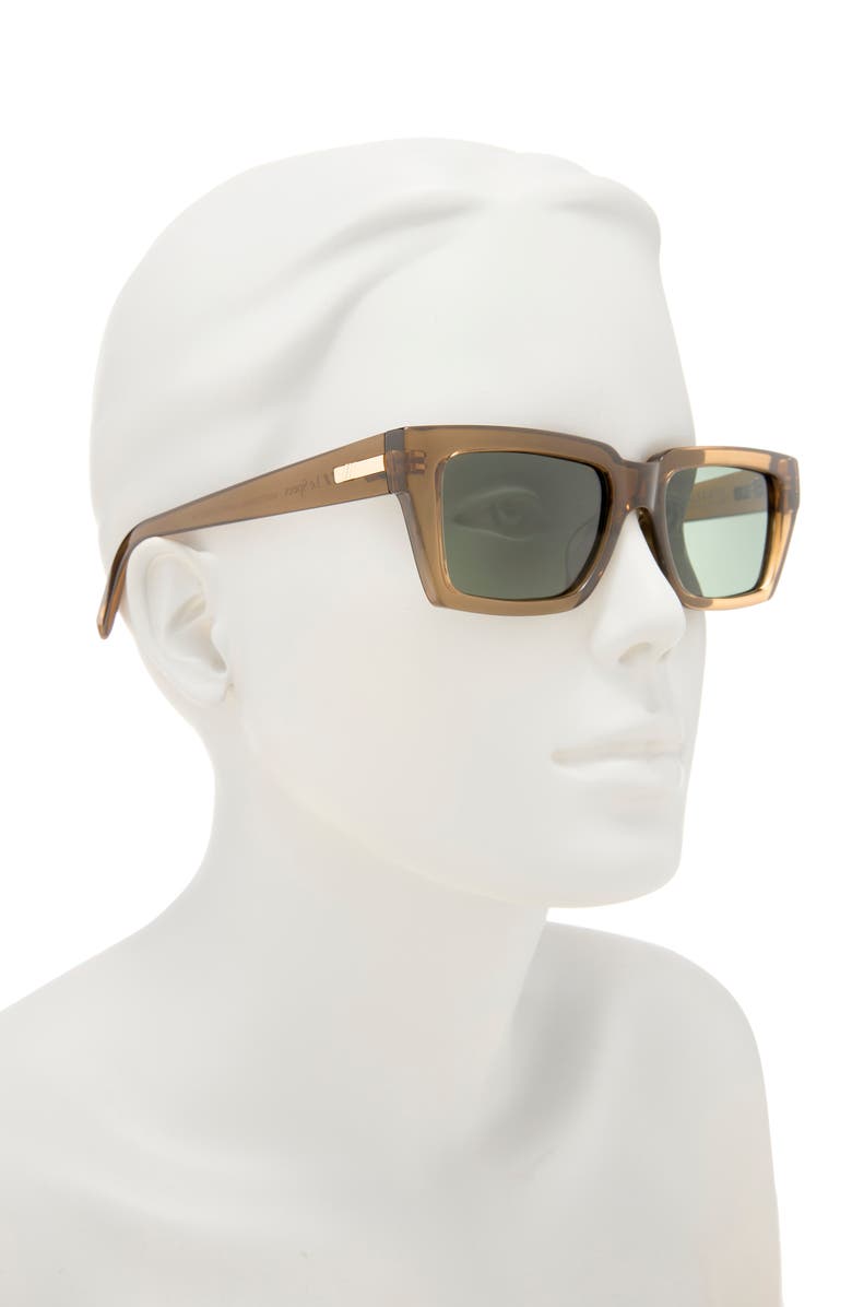 Le Specs Nocturnal Habit 54mm Polarized D-Frame Sunglasses, Alternate, color, Umber
