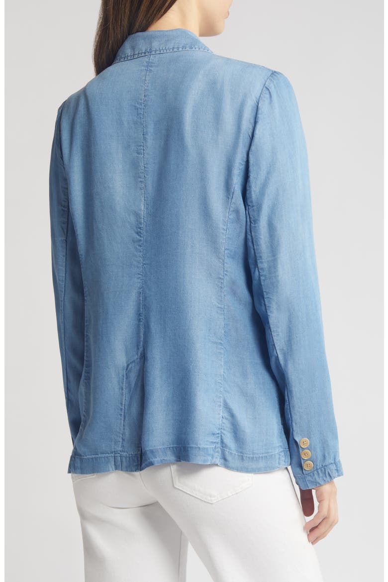 Chambray Blazer, Alternate, color, MEDIUM LIGHT WASH