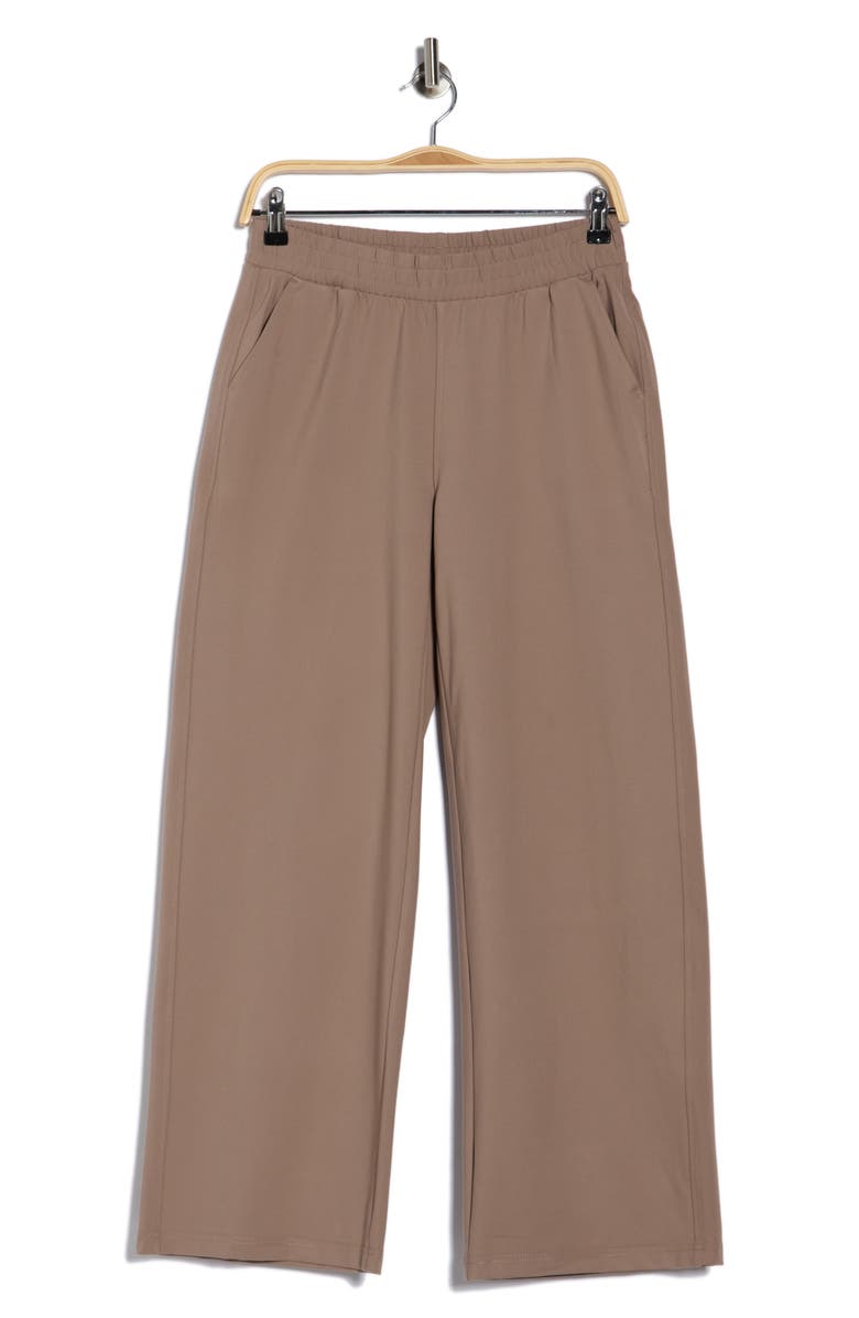 YOGALICIOUS Lux Avenue Wide Leg Pants, Alternate, color, Tiramisu