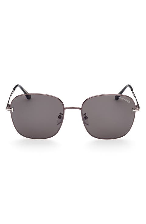 59mm Round Sunglasses