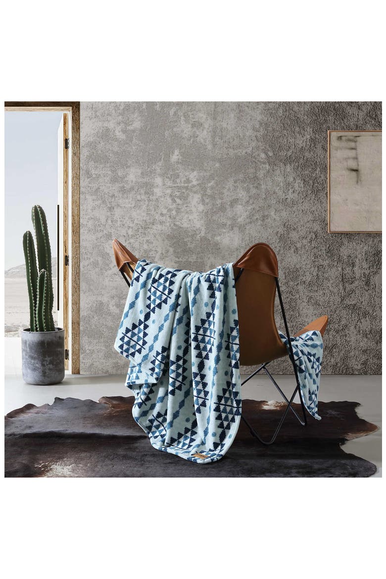 Westin Throw Blanket, Alternate, color, BEIGE/ BLUE