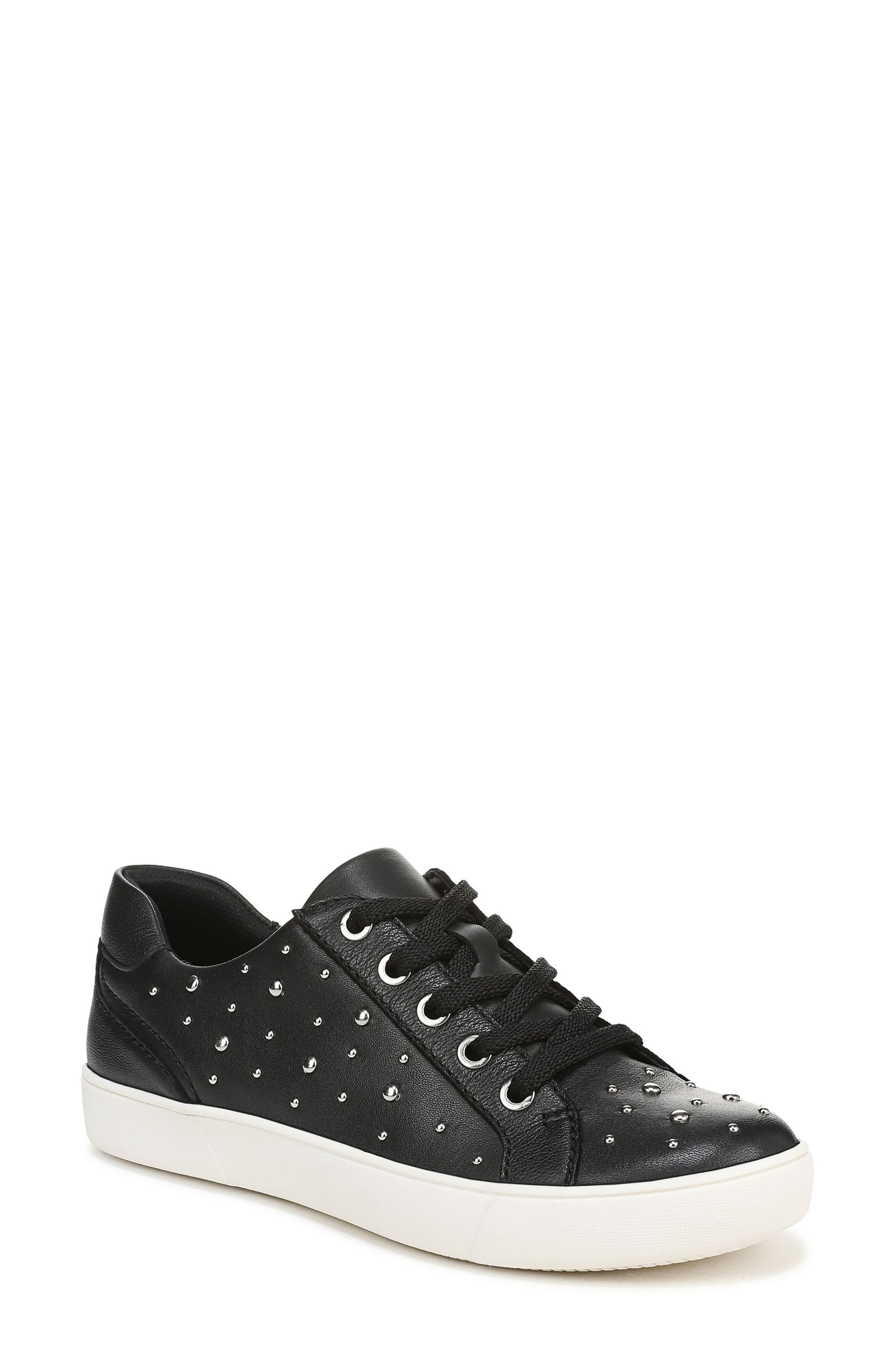 Naturalizer Morrison Stud Sneaker, Main, color, Black