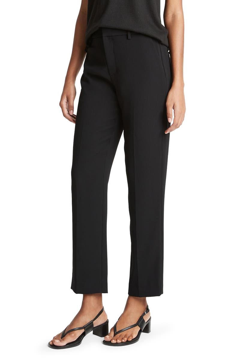 Vince Tailored Straight Leg Crepe Pants, Alternate, color, 