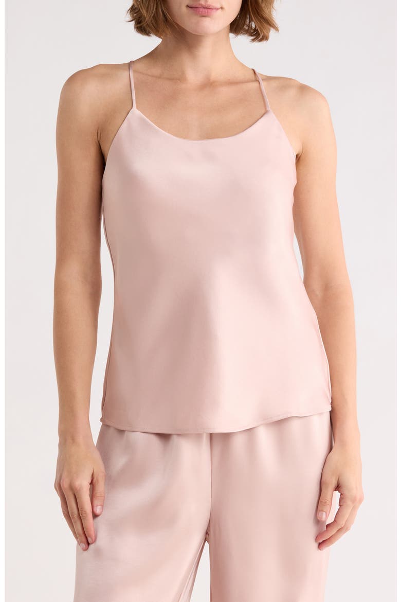 Satin Cami Top, Main, color, PINK SEPIA
