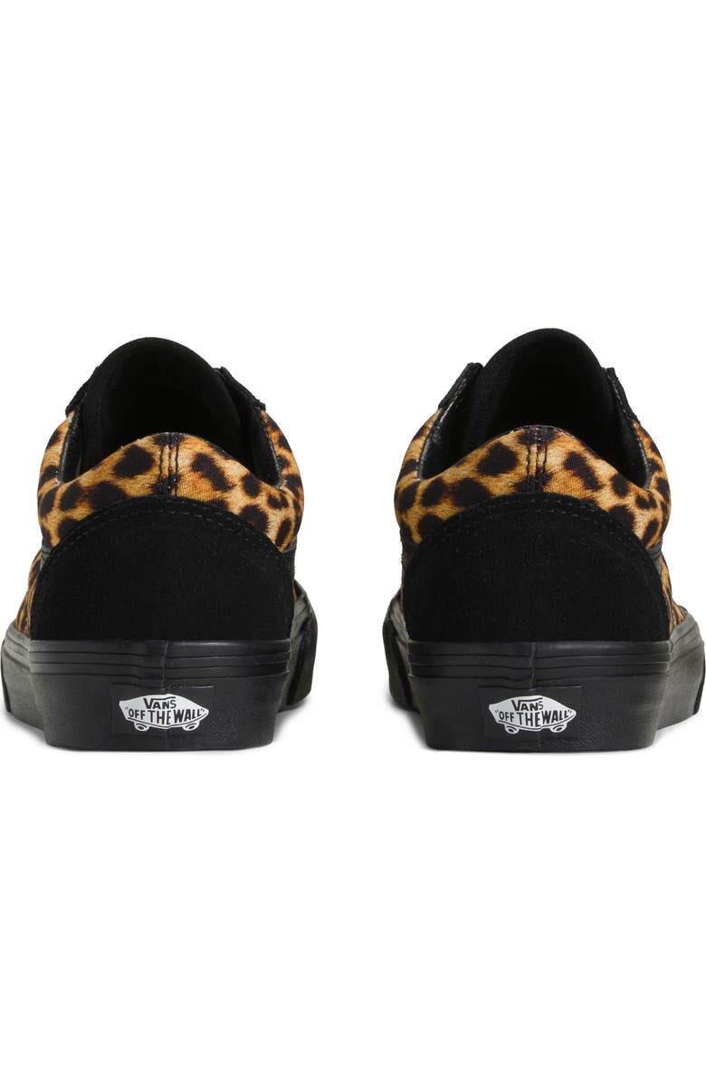 Vans Old Skool Genuine Calf Hair Leopard Print Sneaker, Alternate, color, Leopard/Black