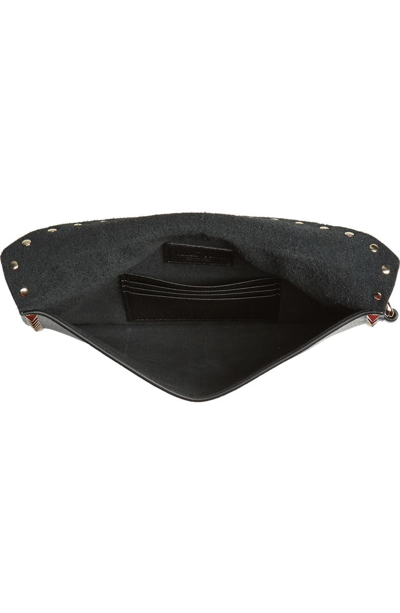 Valentino Garavani Medium Rockstud Leather Envelope Pouch, Alternate, color,