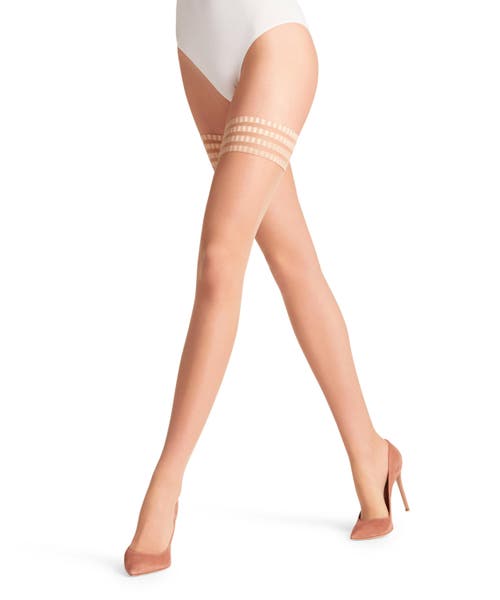 Falke Pure Matt 20 Denier Sheer Thigh Highs In Gold