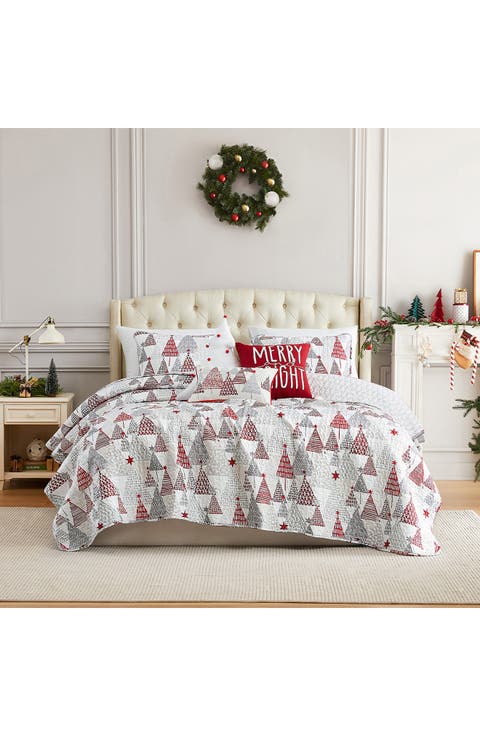 Merry and Bright Oversize Holiday Quilt Set