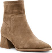 Blondo Marina Waterproof Stretch Suede Block Heel Bootie